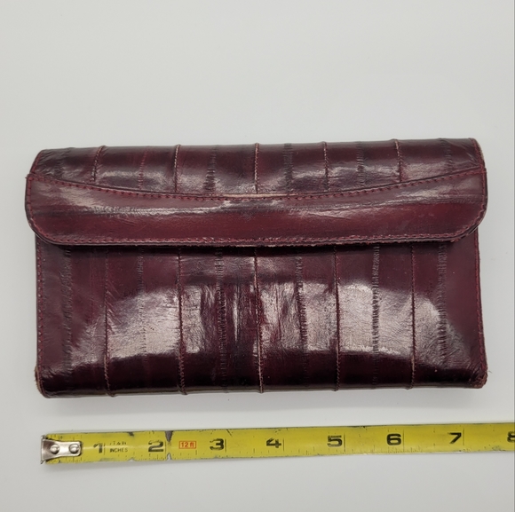 VINTAGE | genuine eelskin fold wallet - Picture 6 of 14